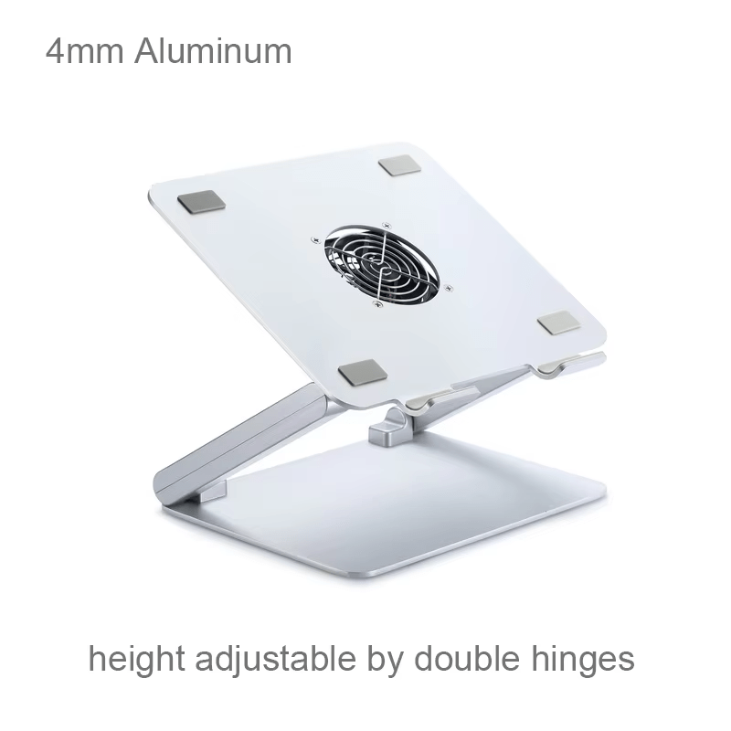 iDock Solution for Amazon B2C Seller Aluminum Height Angle Adjustable USB Cable Cooling Pad for Laptop - iDock Laptopstand