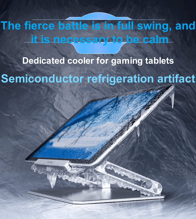 iDock Tablet Cooler Stand iPad Holder 120W Semiconductor Refrigeration Chicken Game Dedicated for 12.9 iPad 2024 iPad Pro 13 - iDock Laptopstand