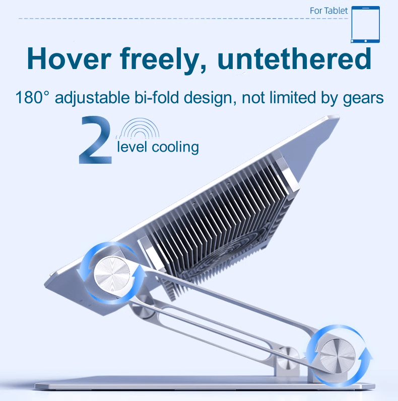 iDock Tablet Cooler Stand iPad Holder 120W Semiconductor Refrigeration Chicken Game Dedicated for 12.9 iPad 2024 iPad Pro 13 - iDock Laptopstand