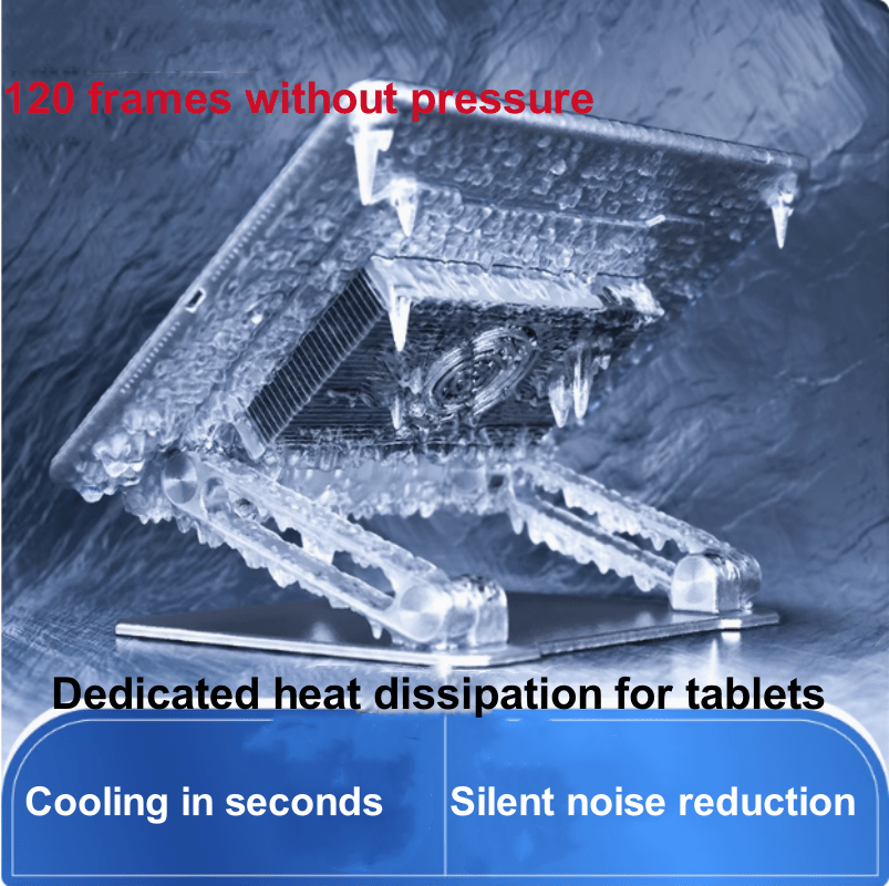 iDock Tablet Cooler Stand iPad Holder 120W Semiconductor Refrigeration Chicken Game Dedicated for 12.9 iPad 2024 iPad Pro 13 - iDock Laptopstand