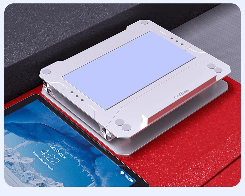 iDock Tablet Cooler Stand iPad Holder 120W Semiconductor Refrigeration Chicken Game Dedicated for 12.9 iPad 2024 iPad Pro 13 - iDock Laptopstand