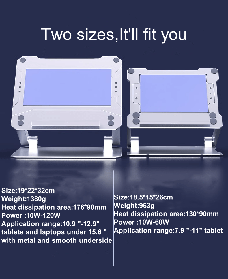 iDock Tablet Cooler Stand iPad Holder 120W Semiconductor Refrigeration Chicken Game Dedicated for 12.9 iPad 2024 iPad Pro 13 - iDock Laptopstand