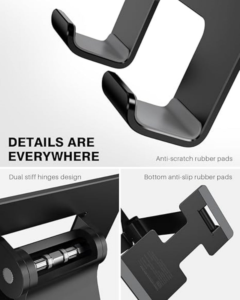 iDock Tablet Stand Adjustable Tablet Holder for Desk Portable Folding Aluminum for iPad Stand Compatible with 4 - 13 inch Devices - iDock Laptopstand