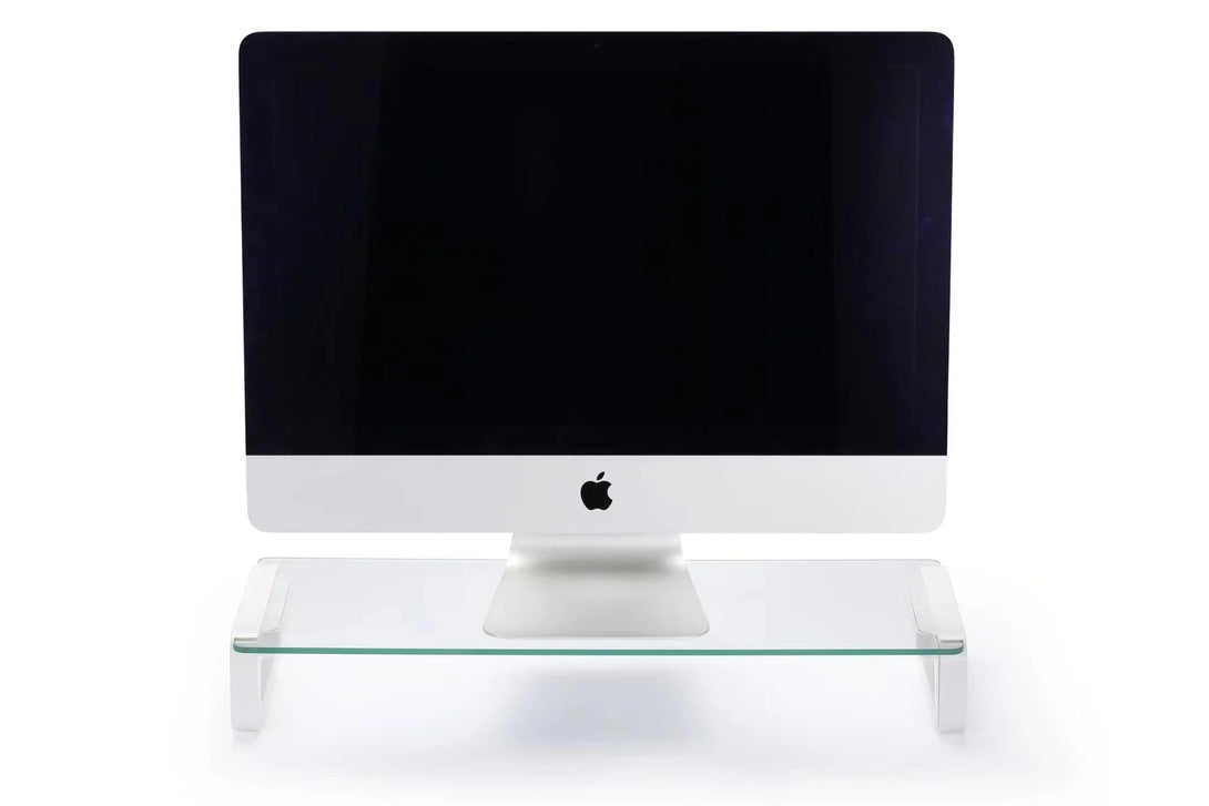 iDock Tempered Glass Monitor Stand with USB HUB 2.0 3.0 Ports - iDock Laptopstand