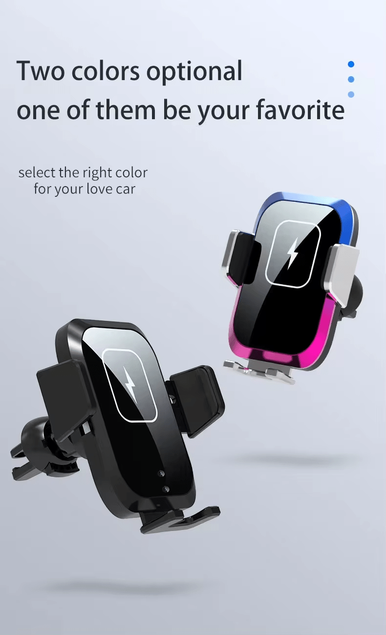 iDock Three - axis Linkage Car Wireless Charging Mobile Phone Stand Smart Induction Automatic Holder - iDock Laptopstand