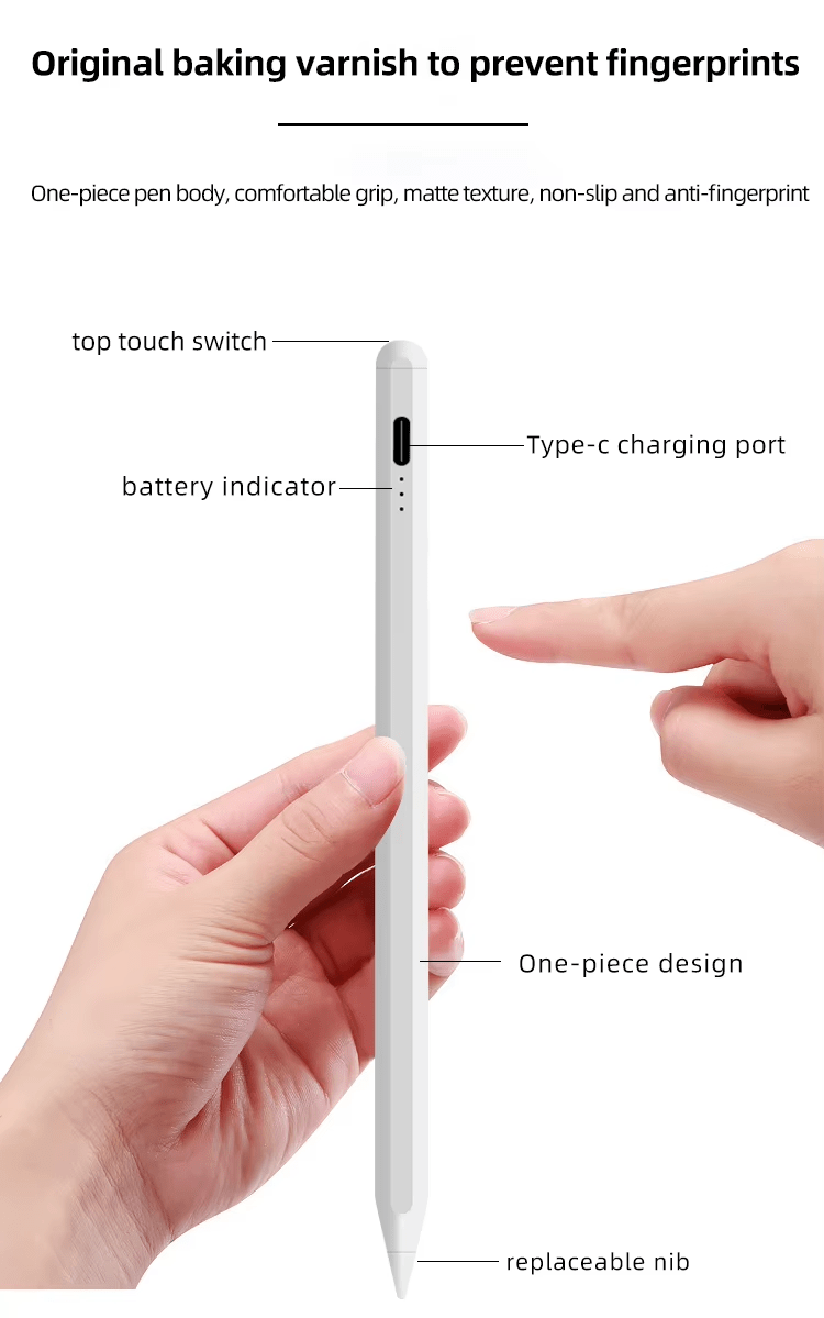 iDock Type - C Charging Touch Active Stylus Pen for Mobile Phone Tablet - iDock Laptopstand