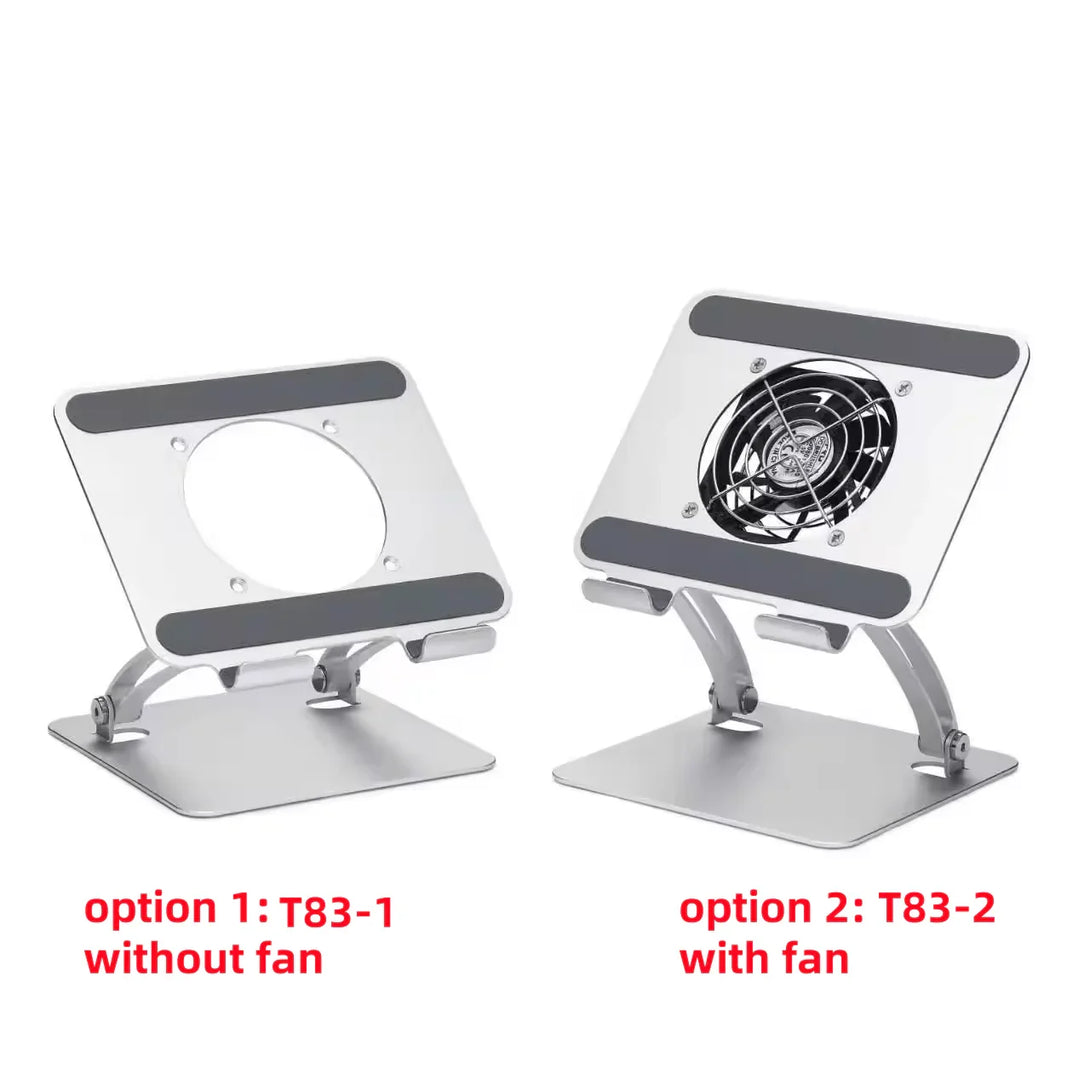 iDock Universal Aluminum Alloy Adjustable Flexible Foldable Desk Portable Tablet Stand Holder Cooling Pad for iPad - iDock Laptopstand