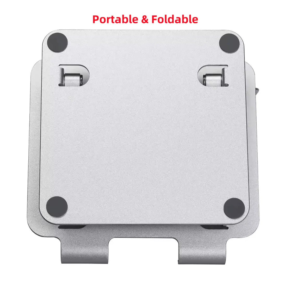 iDock Universal Aluminum Alloy Adjustable Flexible Foldable Desk Portable Tablet Stand Holder Cooling Pad for iPad - iDock Laptopstand