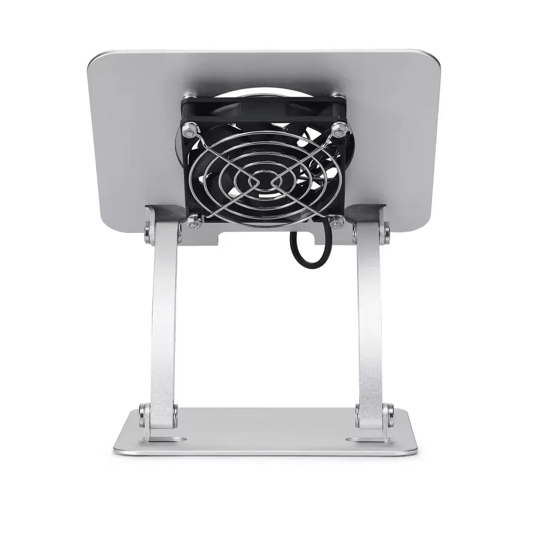 iDock Universal Aluminum Alloy Adjustable Flexible Foldable Desk Portable Tablet Stand Holder Cooling Pad for iPad - iDock Laptopstand