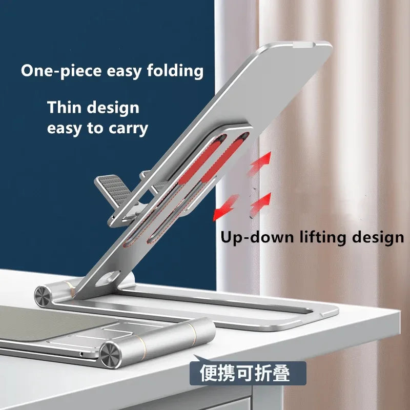 iDock Universal Aluminum Alloy Portable Folding Angle Adjustable Desk Tablet Stand Mobile Phone Holder - iDock Laptopstand