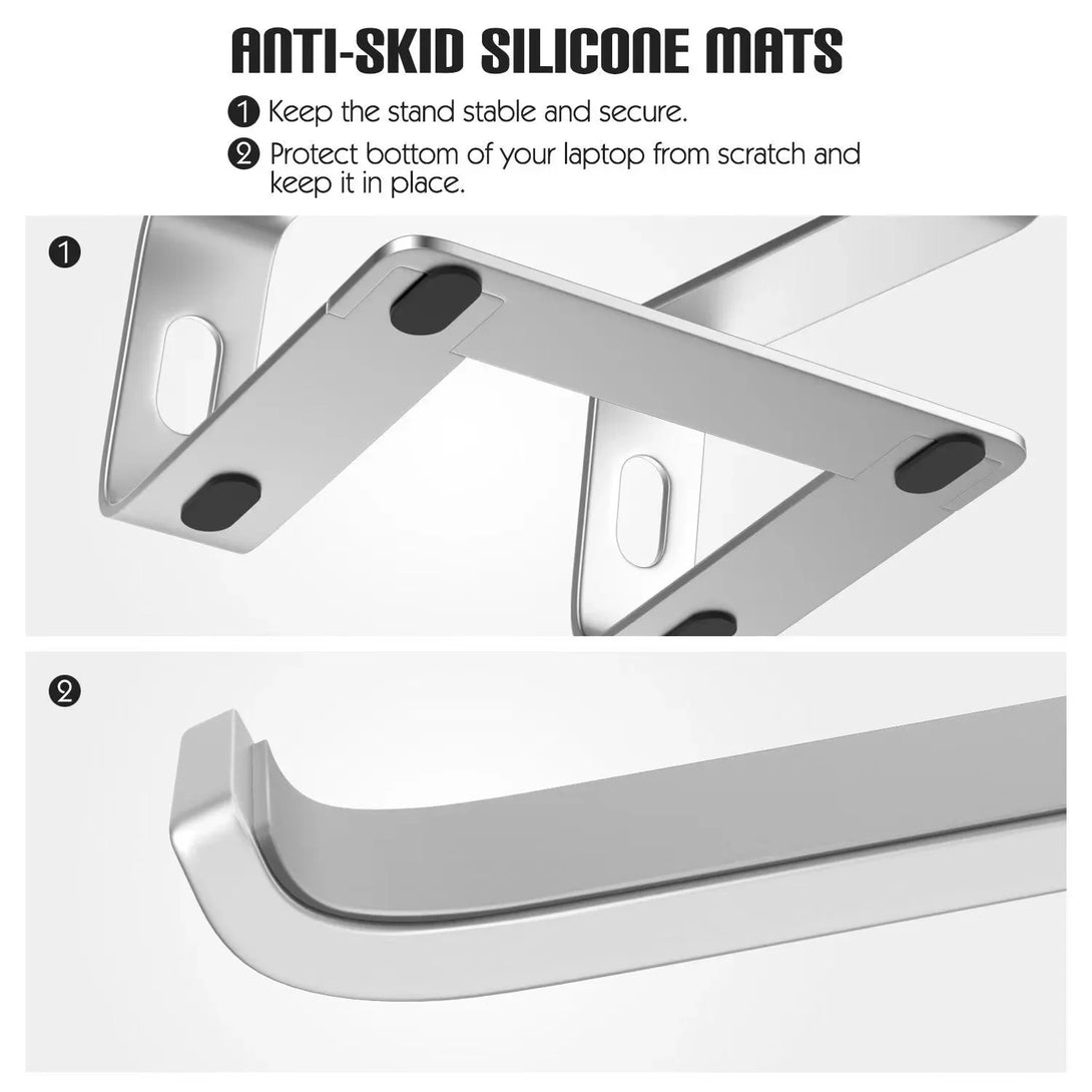 iDock Universal Ergonomic Detachable Portable Foldable Aluminum Desk Notebook Laptop Riser Stand - iDock Laptopstand