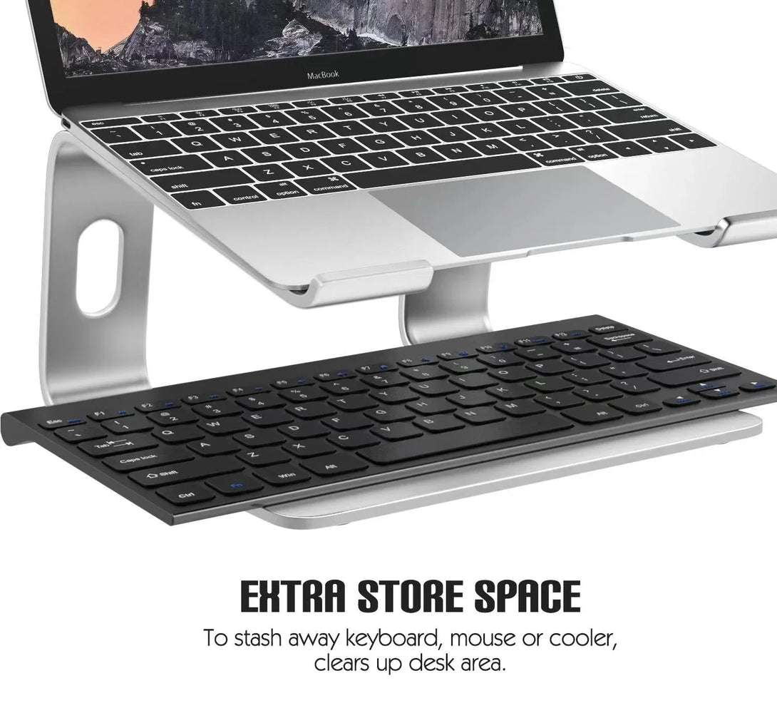 iDock Universal Ergonomic Detachable Portable Foldable Aluminum Desk Notebook Laptop Riser Stand - iDock Laptopstand