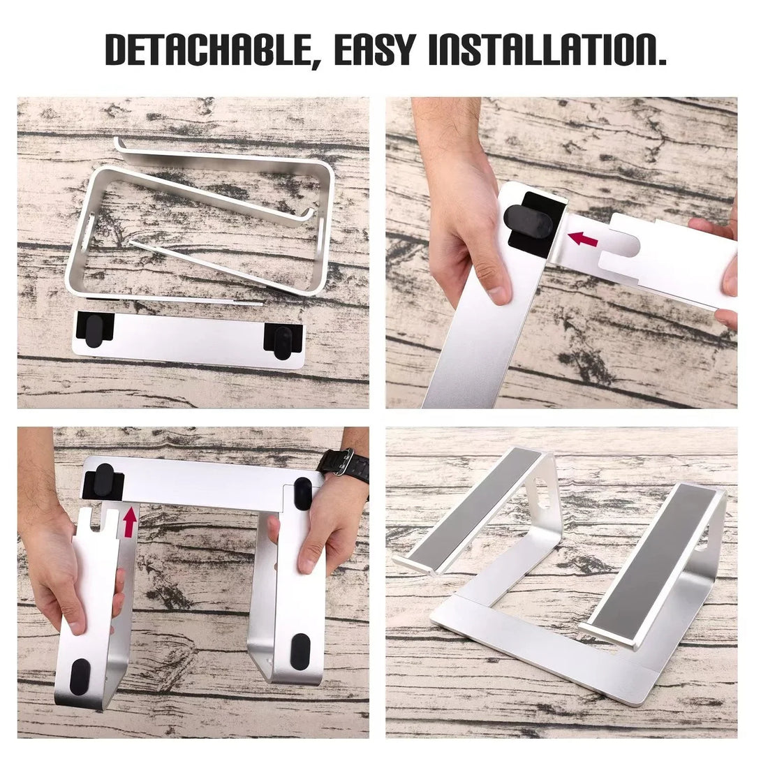 iDock Universal Ergonomic Detachable Portable Foldable Aluminum Desk Notebook Laptop Riser Stand - iDock Laptopstand