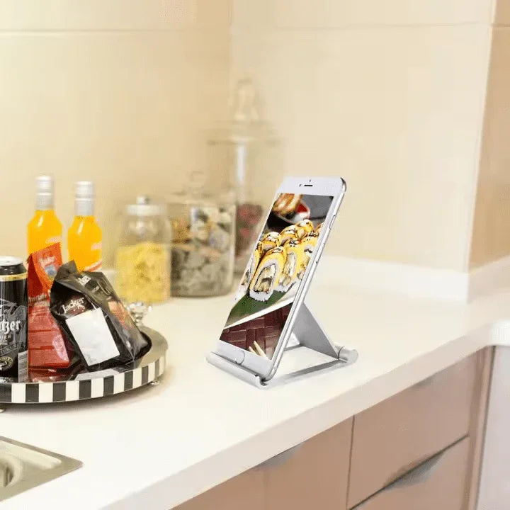 iDock Universal Foldable Flexible Mobile Phone Stand Holder 360 Rotation Cell Phone Holder - iDock Laptopstand