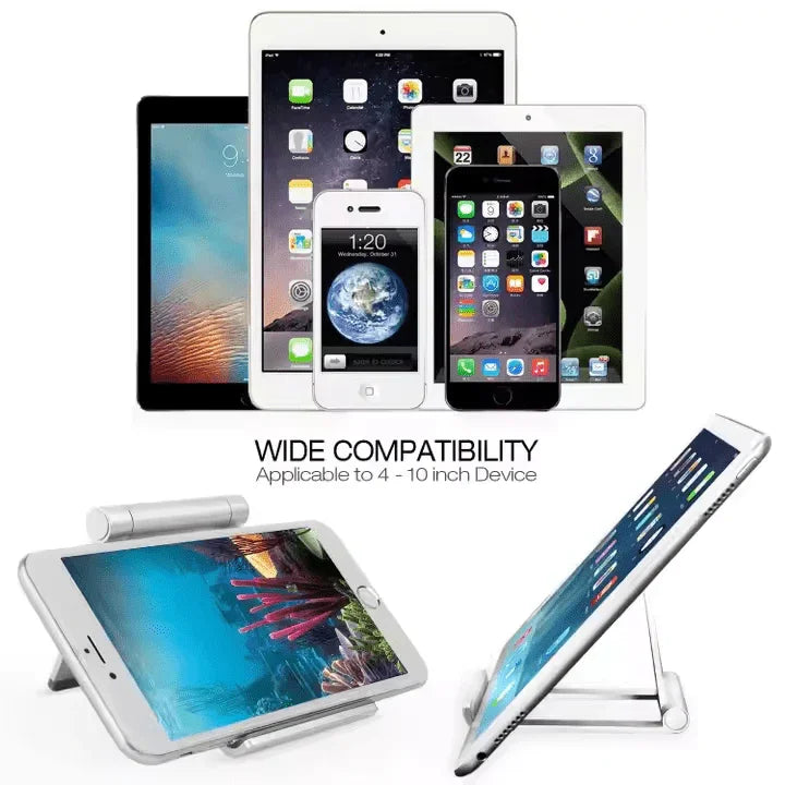 iDock Universal Foldable Flexible Mobile Phone Stand Holder 360 Rotation Cell Phone Holder - iDock Laptopstand