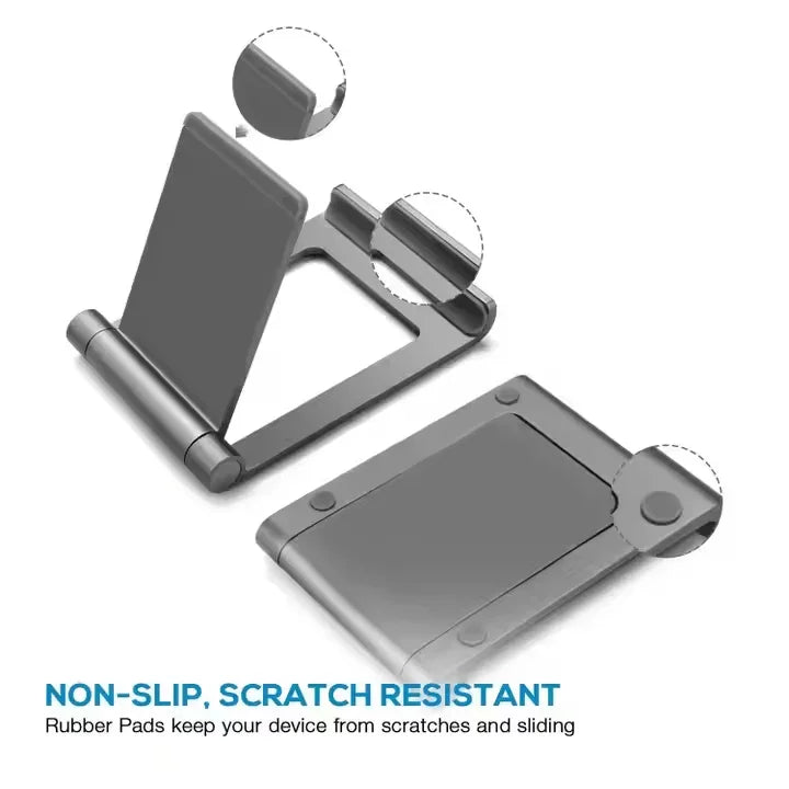 iDock Universal Foldable Flexible Mobile Phone Stand Holder 360 Rotation Cell Phone Holder - iDock Laptopstand