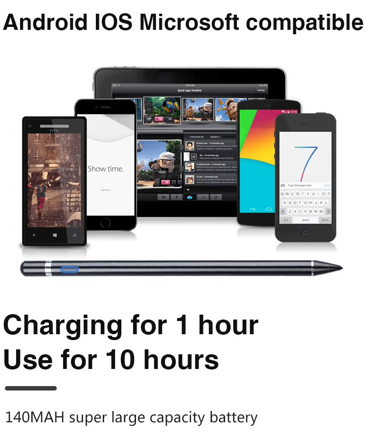 iDock Universal Magnetic Charging Touch Screen Capacity Active Stylus Pen For Phone Tablet iPad Capacity Screen Equipment - iDock Laptopstand