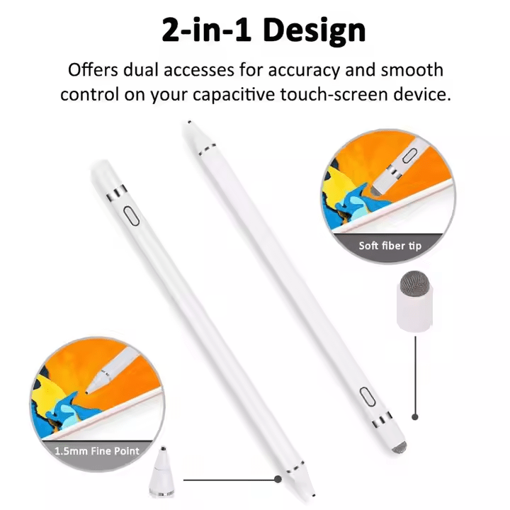 iDock Universal Metal Custom Logo USB 2 In 1 Touch Screen Capacity Active Stylus Pen For Tablet iPad Samsung Mobile Android IOS - iDock Laptopstand
