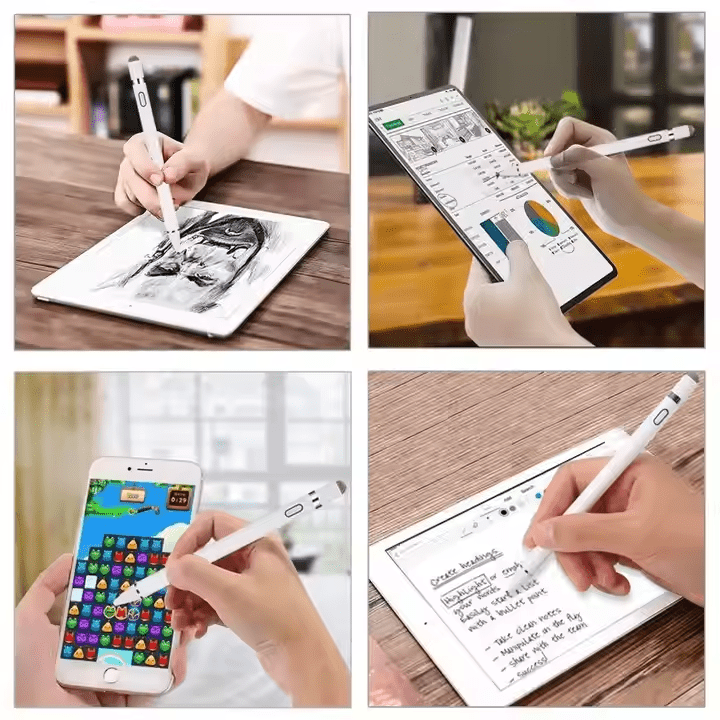 iDock Universal Metal Custom Logo USB 2 In 1 Touch Screen Capacity Active Stylus Pen For Tablet iPad Samsung Mobile Android IOS - iDock Laptopstand