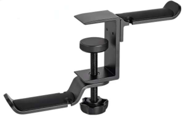 iDock Universal Portable Foldable Aluminum Under Desk Gaming Headphone Hook Headset Clamp Holder Stand - iDock Laptopstand