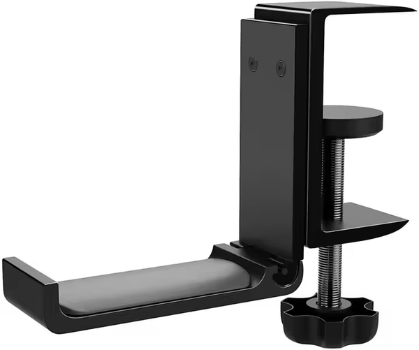 iDock Universal Portable Foldable Aluminum Under Desk Gaming Headphone Hook Headset Clamp Holder Stand - iDock Laptopstand