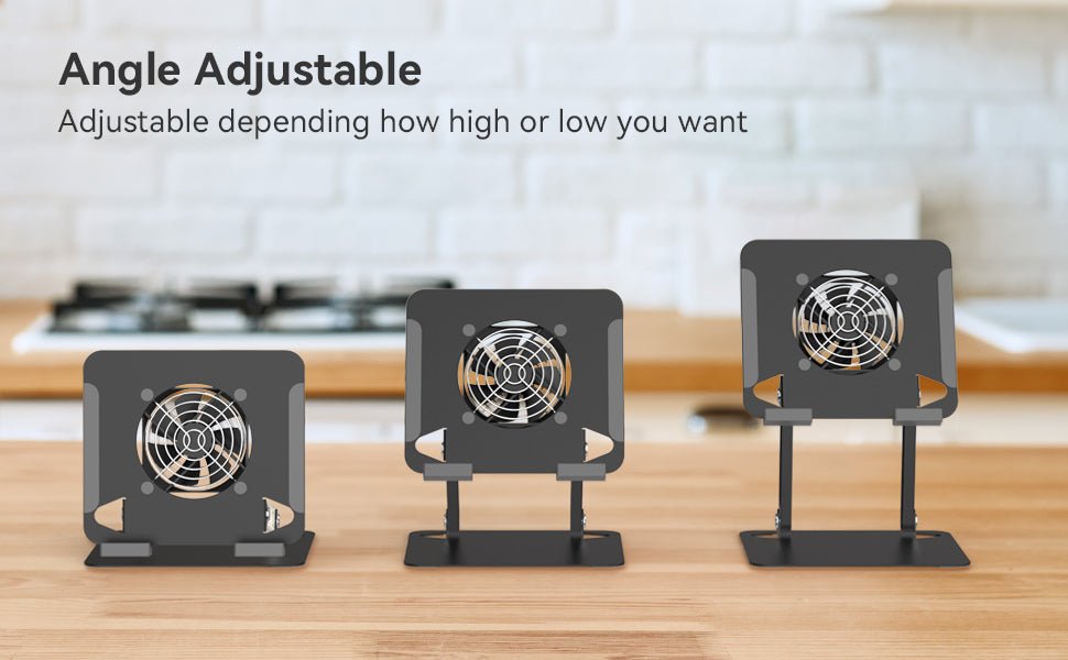 iDock Universal Portable Folding Metal Adjustable Desktop Tablet Stand Holder with fan Cooling pad for iPad - iDock Laptopstand