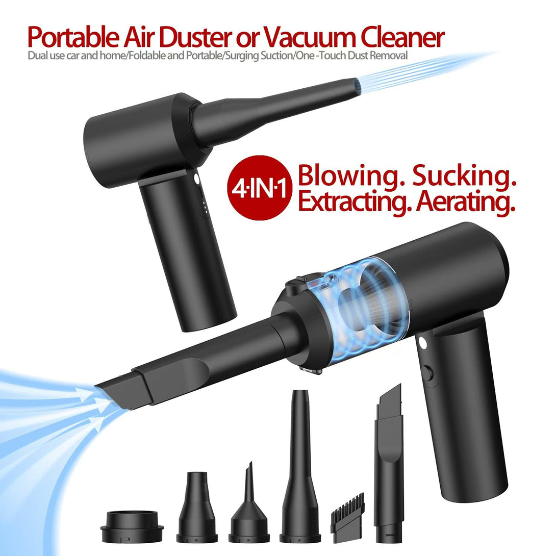 iDock Wireless Air Duster for Car Brush Portable Vacuum Cleaner High Quality Powerful Electronic Compressed Air Duster - iDock Laptopstand