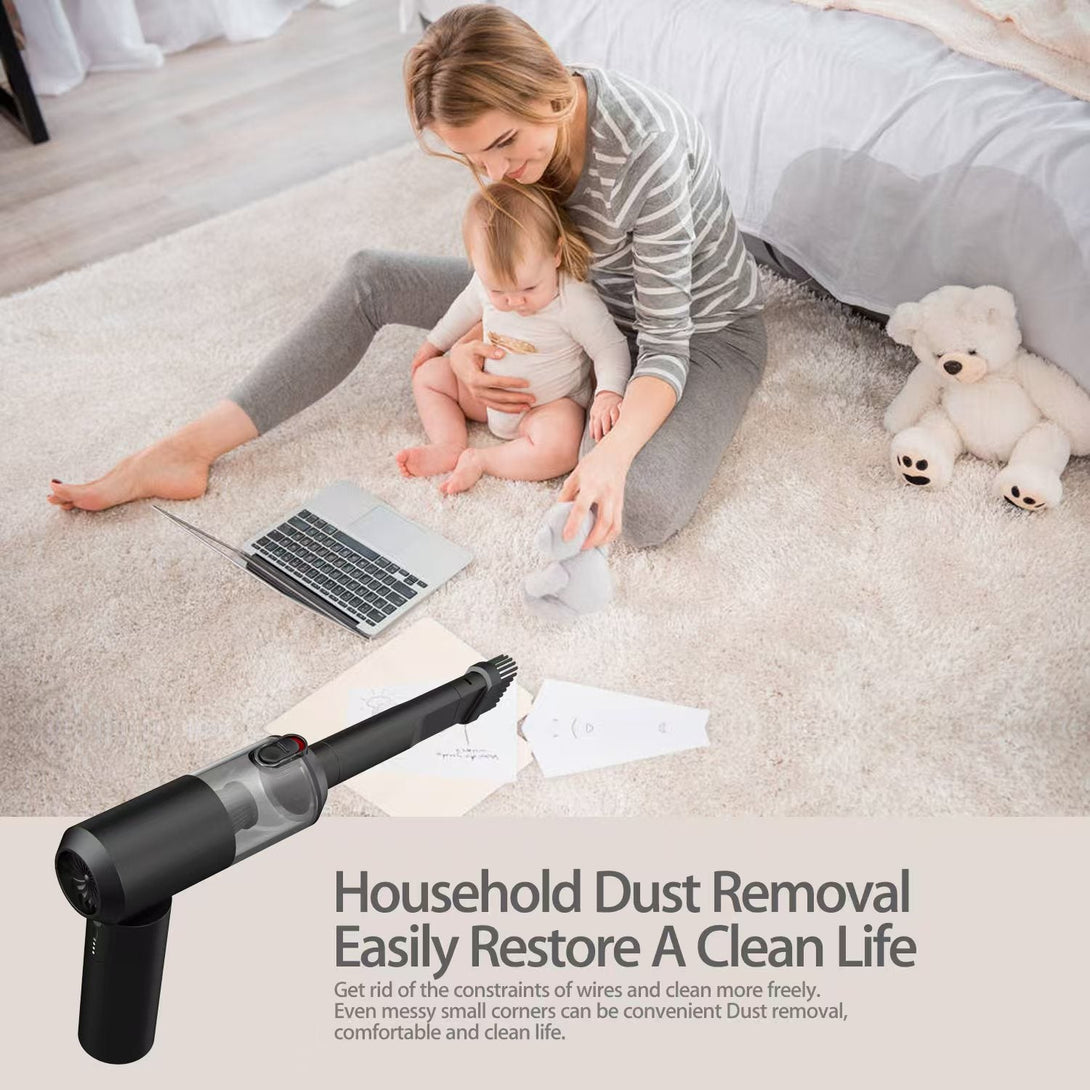 iDock Wireless Air Duster for Car Brush Portable Vacuum Cleaner High Quality Powerful Electronic Compressed Air Duster - iDock Laptopstand