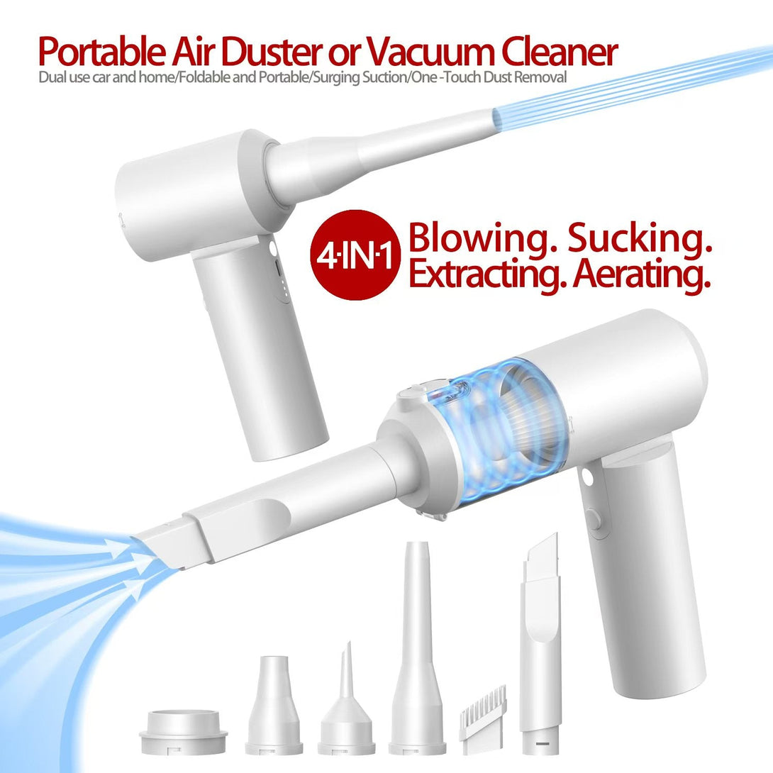 iDock Wireless Air Duster for Car Brushless Portable Vacuum Cleaner High Quality Powerful Electronic Compressed Air Duster - iDock Laptopstand